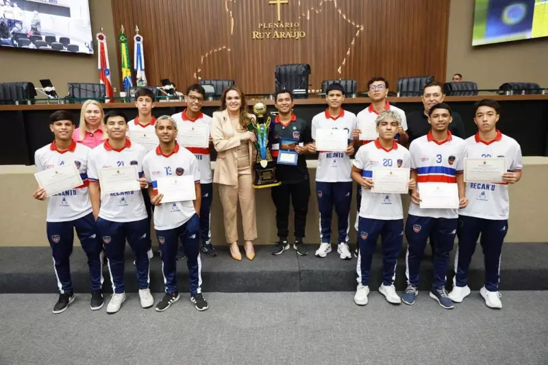 Recanto da Criança é homenageado na ALE-AM após conquistar título brasileiro de Futebol 7