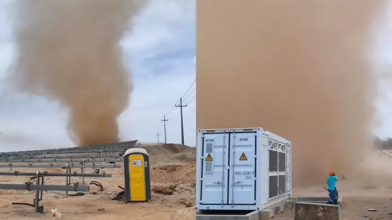 Redemoinho Surge em Obra no Ceará e Reação dos Trabalhadores Vira Fenômeno nas Redes