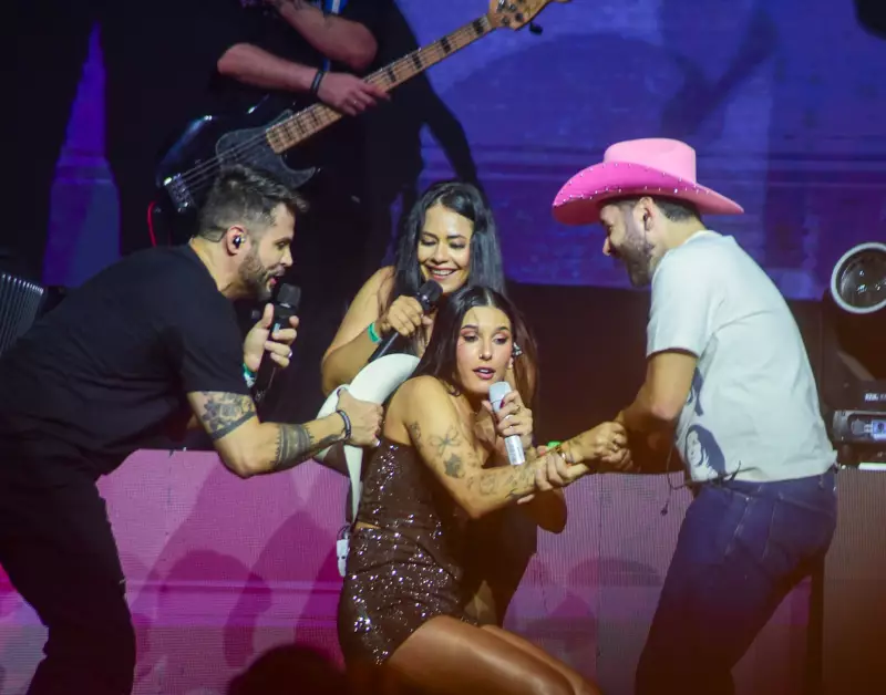 Susto no palco! Ana Castela leva tombo durante show em SP após trombar com influencer