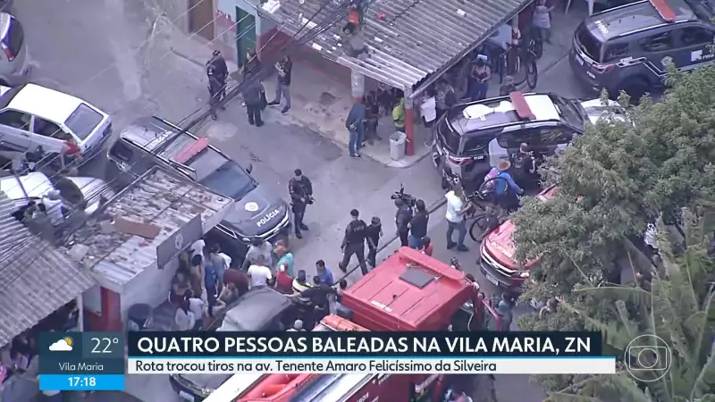 Tiroteio na Zona Norte de SP: Quatro Pessoas Baleadas em Ataque Violento
