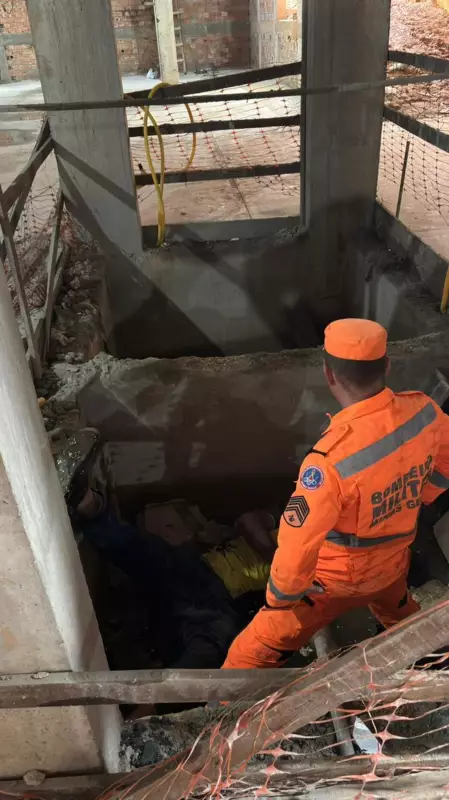 Trabalhador Escapa por Pouco da Morte em Queda de 10 Metros em Poço de Elevador em Unaí