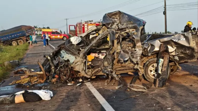 Tragédia na BR-316: Colisão entre caminhão e picape deixa uma vítima fatal e feridos no Pará