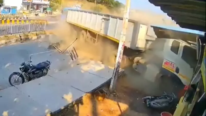Tragédia na Índia: Caminhão Desgovernado Invade Cafeteria e Deixa Rastro de Destruição