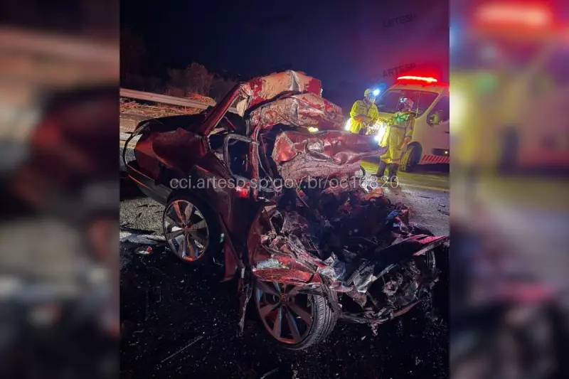Tragédia na Rodovia: Motorista Não Resiste a Colisão Frontal com Carreta no Interior Paulista