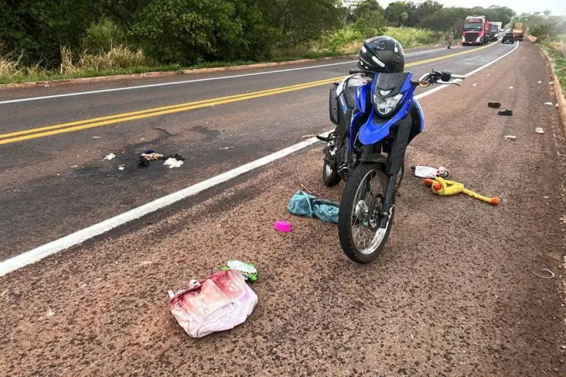 Tragédia nas Estradas de MS: Mulher Tem Perna Amputada Após Colisão Entre Caminhão e Moto