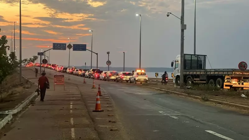 Trânsito Parado! Acidente na Ponte de Palmas Causa Caos e Filas Quilométricas