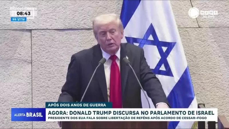 Trump no Parlamento de Israel: Discurso Histórico Após Libertação de Reféns pelo Hamas