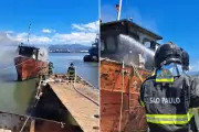 Barco Vira Bola de Fogo em Marina de Guarujá; Assista ao Vídeo Impressionante