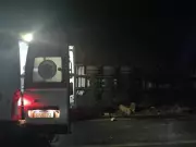 Caminhão com Carga de Carne Vira na Serra de Francisco Sá e Interdita Rodovia