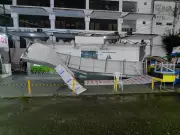 Estrutura do Memória de Nazaré desaba em Belém após forte chuva; veja imagens