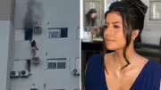 Heroína se pendura em sacada para salvar família de incêndio assustador no Paraná