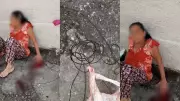 Idosa tem dedos decepados por fiação elétrica solta em Divinópolis; veja o vídeo chocante