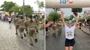 Irmãs de Farda: PMs dão exemplo de solidariedade ao acompanhar colega que venceu câncer em corrida no Paraná