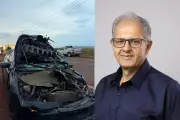 Prefeito do Paraná tem carro atingido por árvore durante temporal; veja fotos do estrago