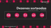 Quina de R$ 2,8 milhões: confira os números sorteados no concurso 6854