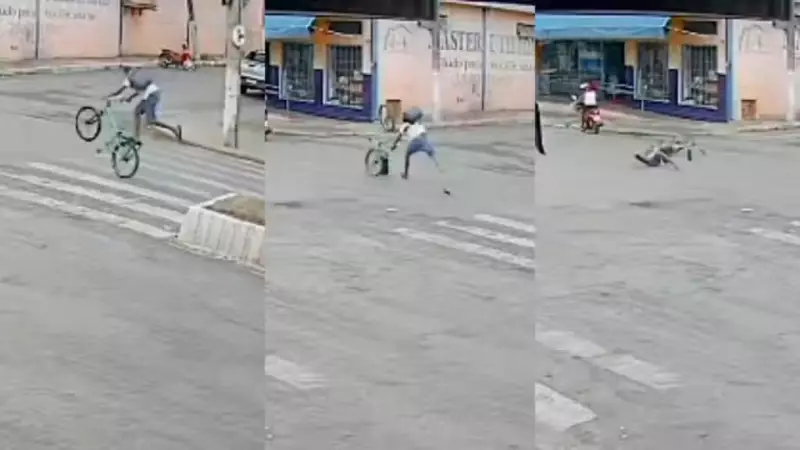 Adolescente sofre acidente grave ao empinar bicicleta e desloca braço em Minas Gerais