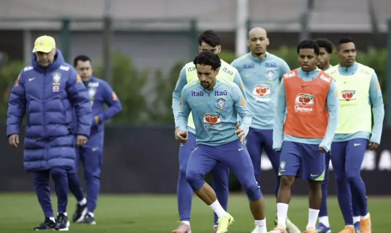 Ancelotti comanda primeiro treino completo da seleção brasileira em Londres