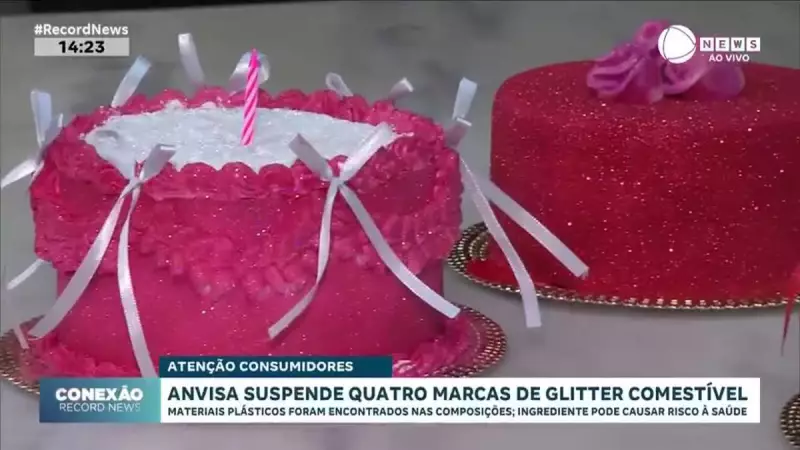 Anvisa suspende 4 marcas de glitter comestível por plástico