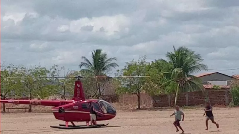 Assalto a helicóptero após pouso de emergência em Itapiúna, Ceará