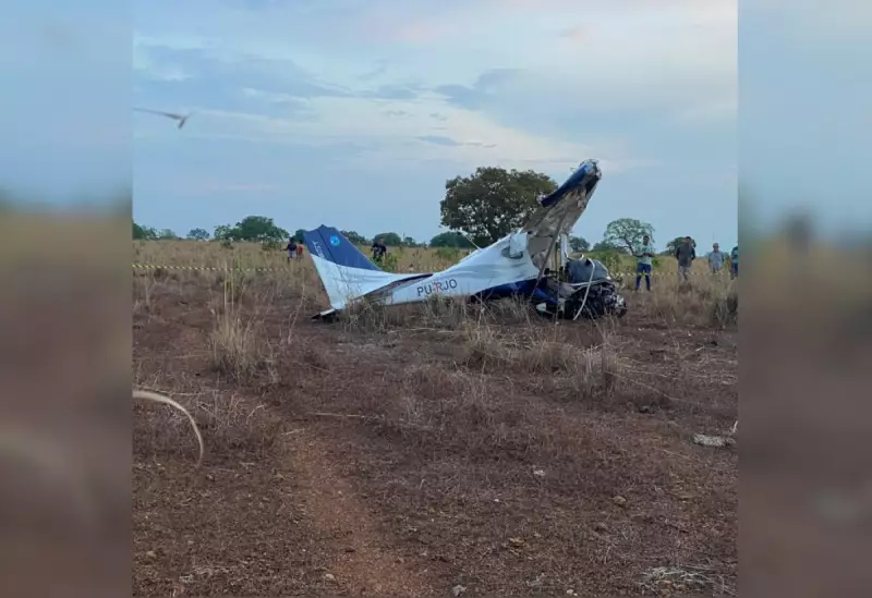 Avião cai no Tocantins: uma morte e um ferido em tragédia aérea