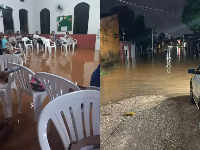 Chuvas intensas alagam bairros em Ji-Paraná e Porto Velho em Rondônia