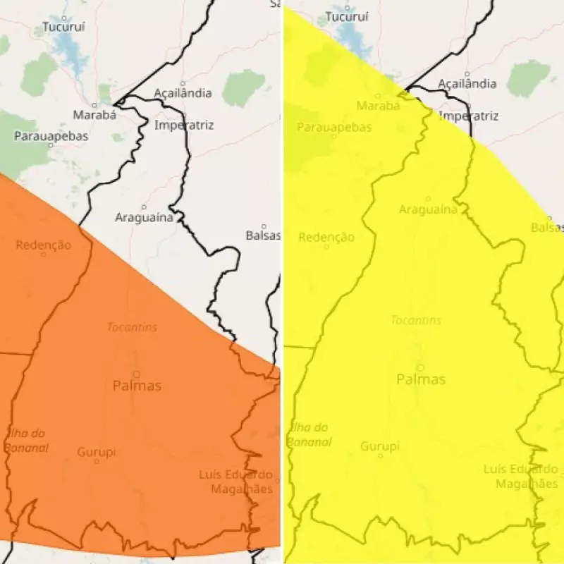 Chuvas intensas alagam ruas de Palmas e Inmet emite alerta laranja