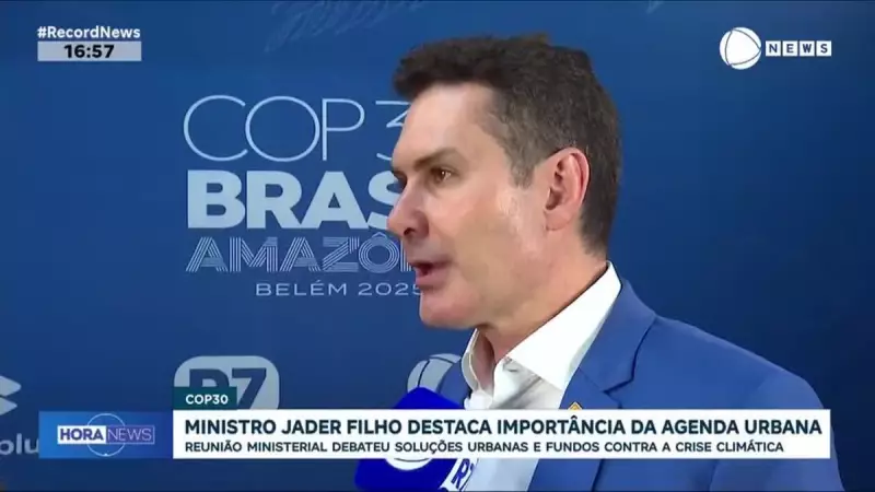 COP30: Jader Filho destaca papel crucial das cidades no clima