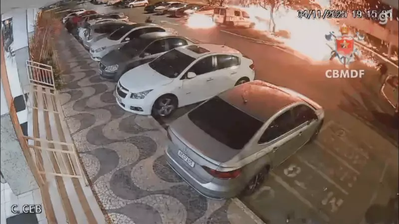 Curto-Circuito Provoca Incêndio em Fiação Elétrica no Sudoeste: Veja o Vídeo Impressionante