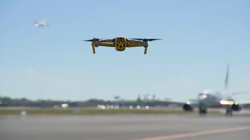 Drones garantem segurança em pousos e decolagens no Aeroporto de Porto Alegre