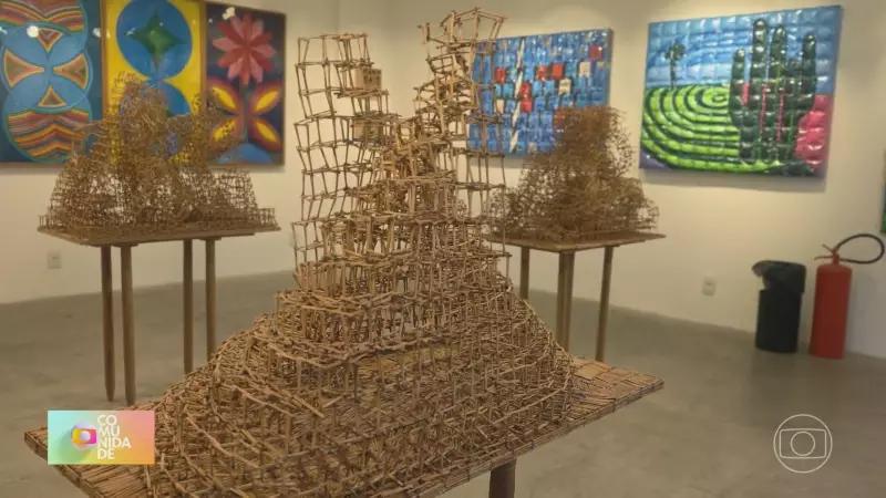 Exposição no Pavão-Pavãozinho transforma lixo em arte contemporânea