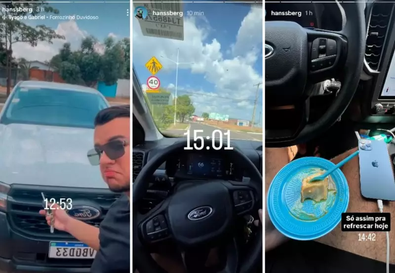 Filho de servidora pública ostenta com caminhonete do governo em Palmas