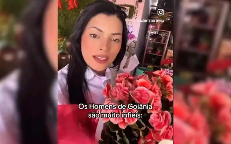 Florista de Goiânia viraliza com vídeo sobre homens que compram flores para pedir perdão