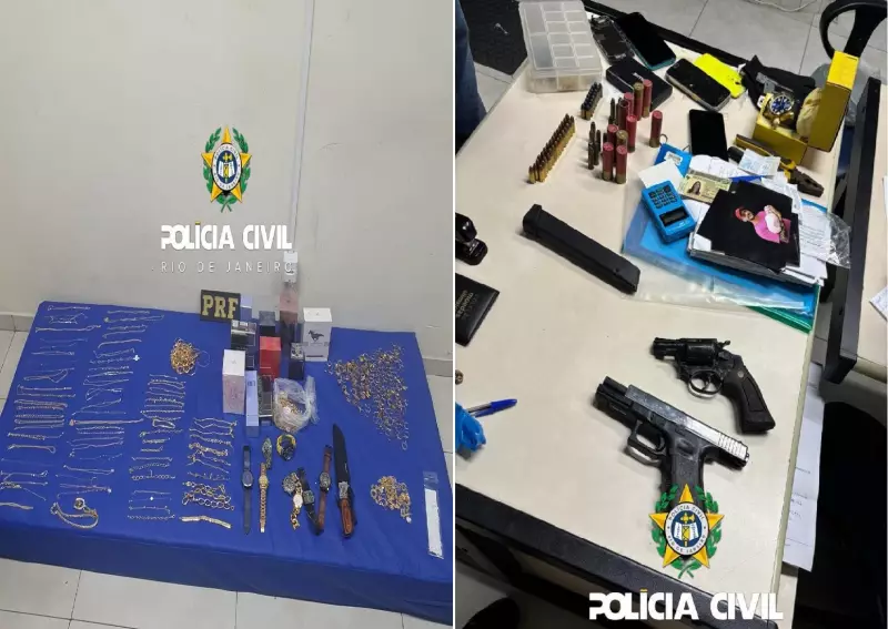 Furto Milionário em Rio das Ostras: Trio é Preso após Roubo Ousado de Joias e Eletrônicos