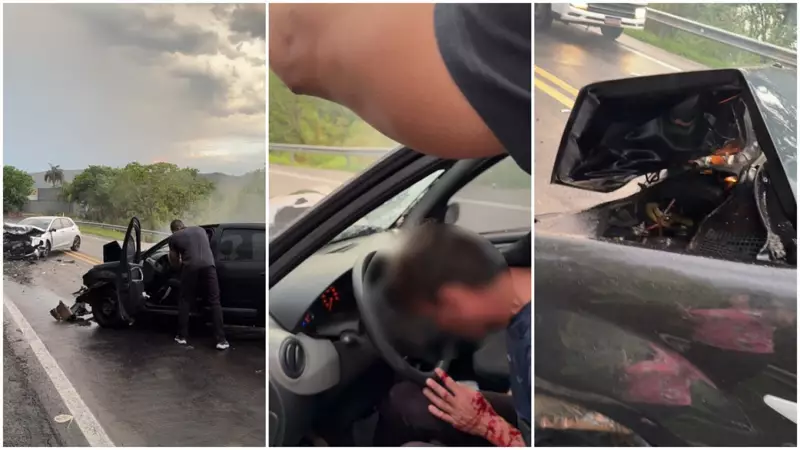 Herói de Folga: PM Salva Motorista Ferido de Carro em Chamas em MG