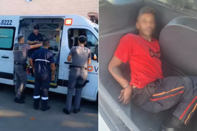 Homem de 28 anos é preso ao furtar ambulância em Santos
