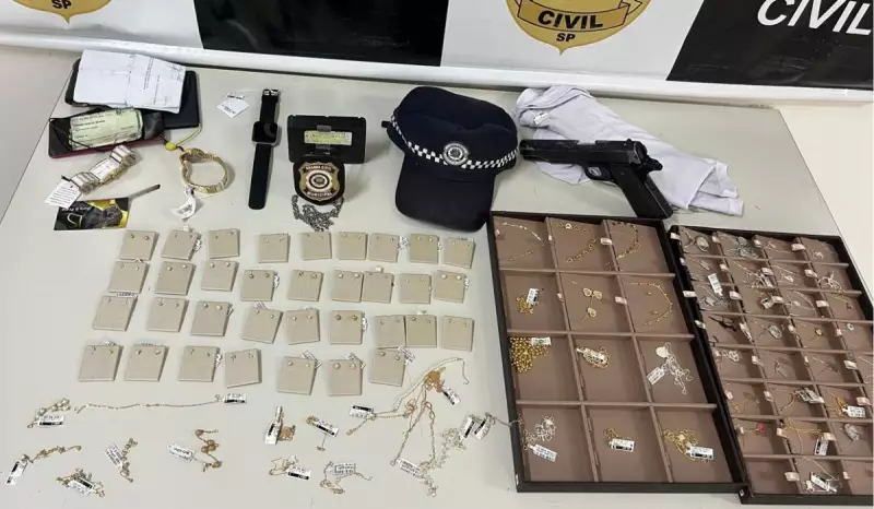 Homem preso por roubo de 40 itens em joalheria de Valinhos