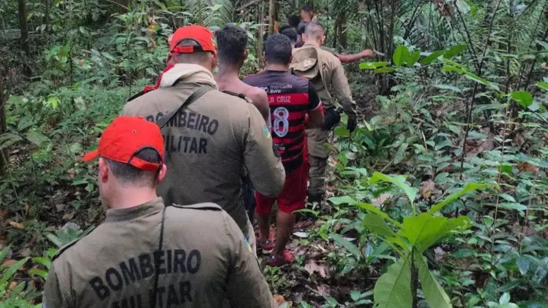 Idoso resgatado após 30 horas perdido na mata do Amapá