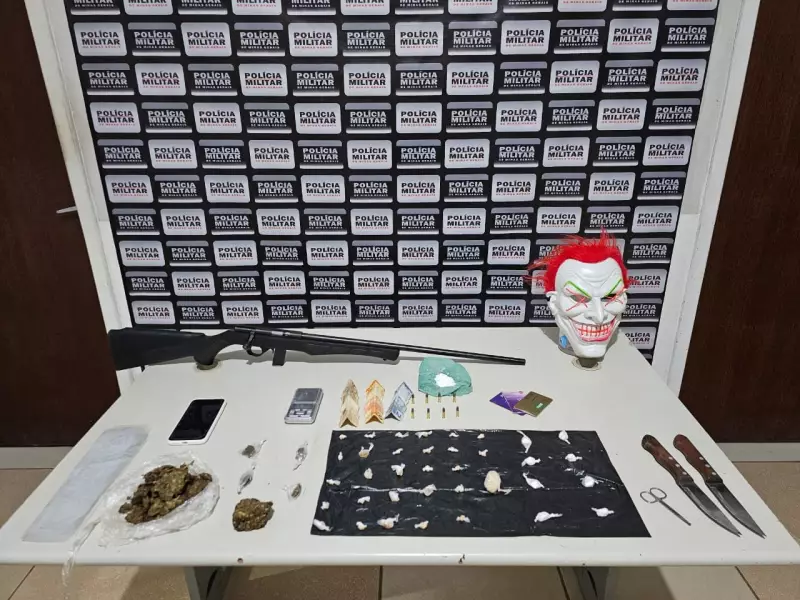 Jovem com Mandado de Prisão é Preso com Drogas e Arma Roubada em Várzea da Palma