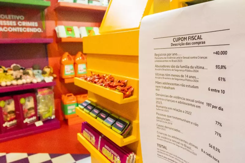 Loja de Inconveniência em Belém alerta sobre violência sexual infantil