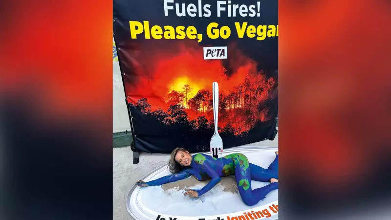 Luisa Mell vira 'planeta' em protesto na COP30 contra pecuária