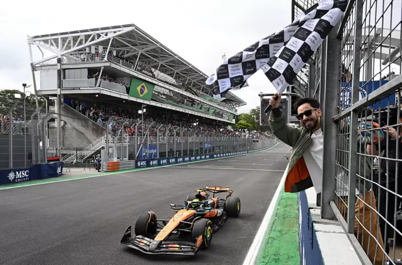 Mike Shinoda do Linkin Park dá bandeirada final no GP de São Paulo