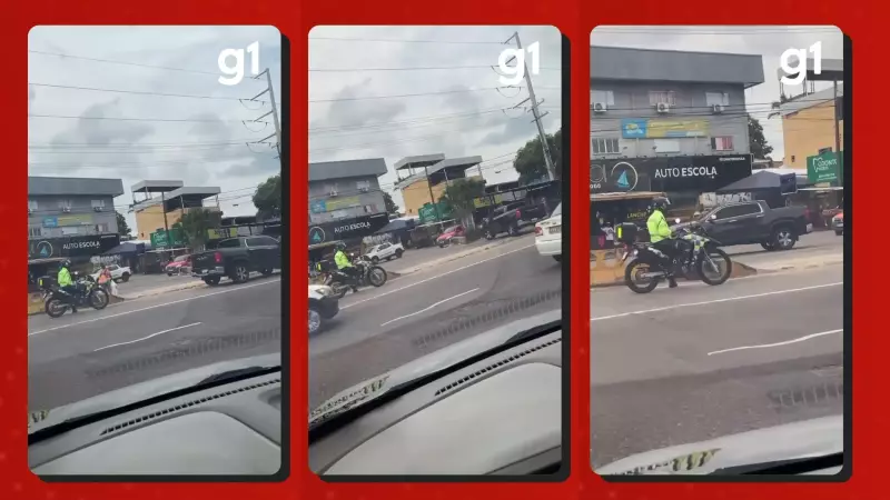 Motorista de picape de luxo desafia agente e faz retorno proibido em Manaus; vídeo viraliza