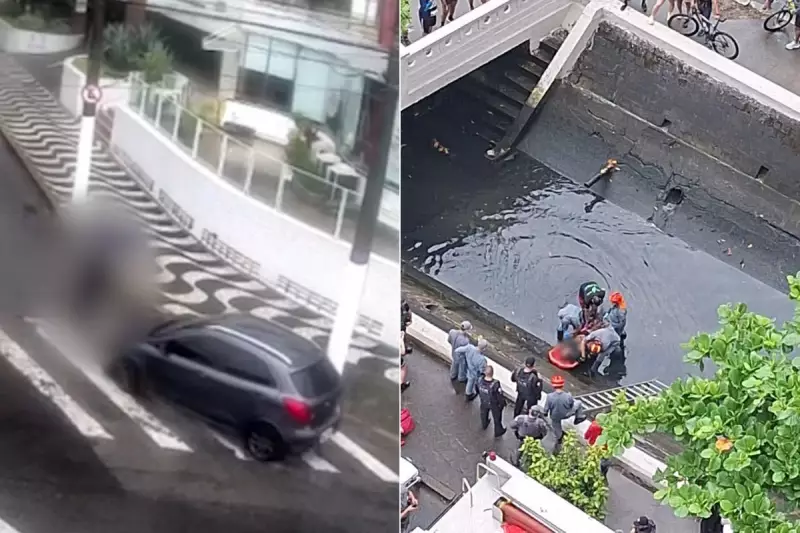 Motorista embriagado que atropelou e arremessou vítima em canal de Santos é liberado após pagar fiança