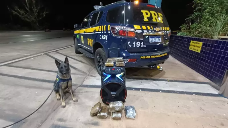 Mulher é presa com drogas escondidas dentro de caixa de som em ônibus de MT; veja detalhes