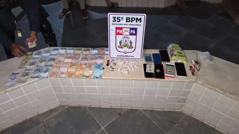 Operação prende casal com drogas e dinheiro em Santarém