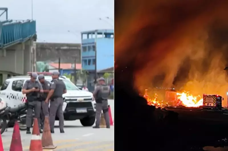 PM intensifica operação contra incêndios criminosos em trens na Baixada Santista