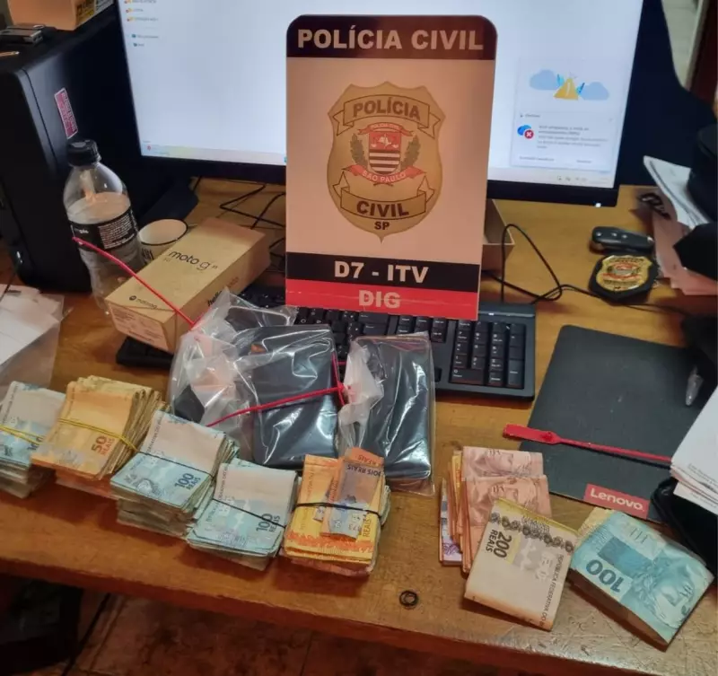 Polícia prende 5 suspeitos de roubar R$ 180 mil no interior de SP