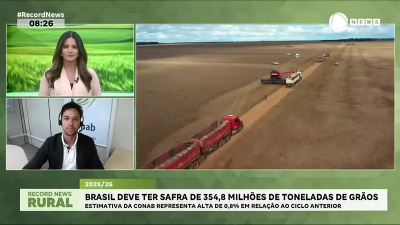 Safra brasileira de grãos deve atingir 354,8 milhões de toneladas