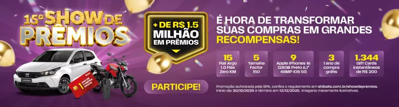 Show de Prêmios Shibata: 15ª Edição Celebra Parcerias e Recompensa Clientes com Experiência Única