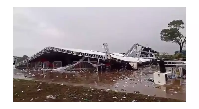 Tragédia em Festa: Estrutura Desaba e Deixa Uma Vítima Fatal e 58 Feridos no Interior de SP